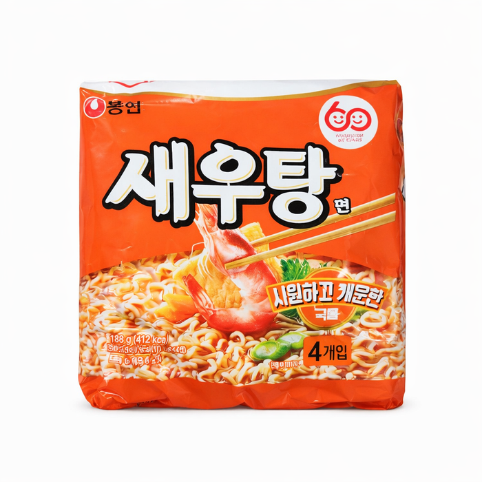 농심 새우탕면 멀티 122g × 4개