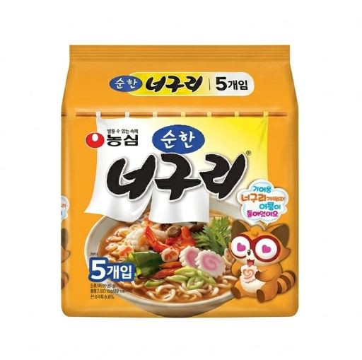 NONGSHIM Neoguri Udon-Style Seafood Ramen Multipack 120g × 5 (Mild & Spicy)