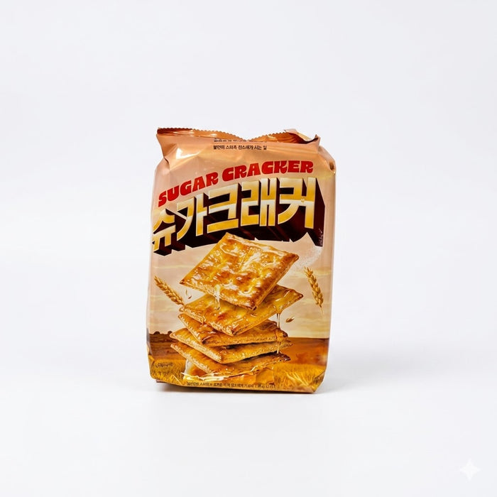 NoBrand Sugar Cracker Sweet Crispy Wheat Crackers Korean Biscuit Snack 280g