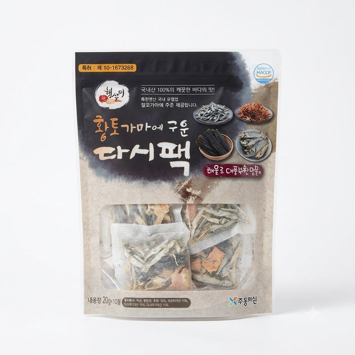 동해푸드 다시팩 해물맛 (황토가마에 구운) 20g × 10봉