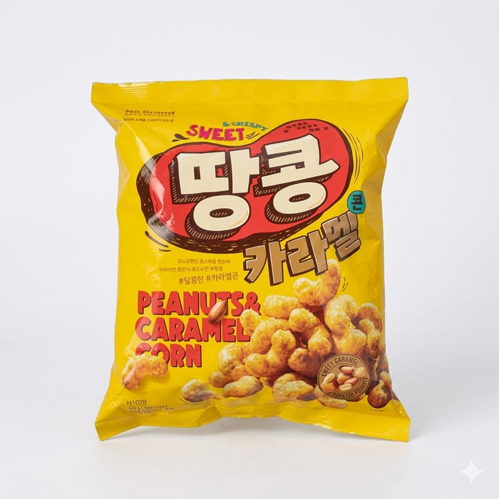 NoBrand Peanuts & Caramel Corn Sweet Crunchy Peanut Corn Snack 230g