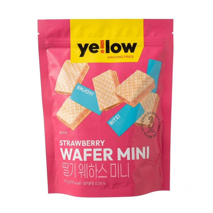 YELLOW 딸기 웨하스 미니 145g