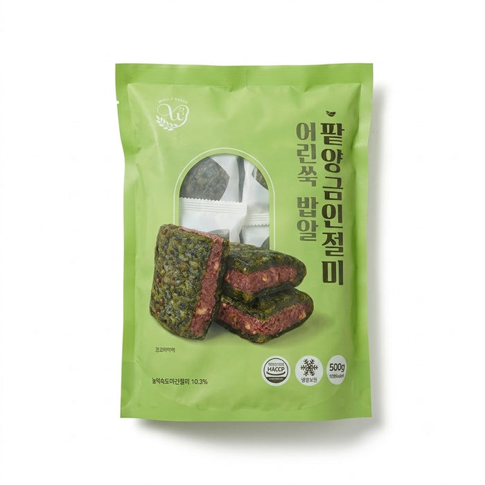昌亿 年轻艾草红豆馅糯米年糕 500g