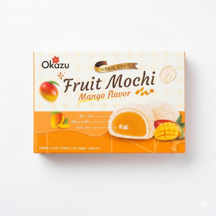 OKAZU Mango Mochi Fruit Rice Cake Dessert 180g