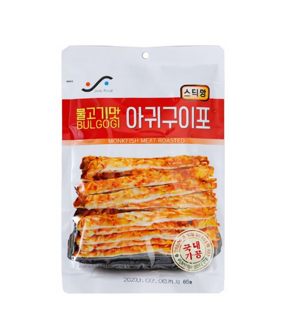 JINJU Bulgogi Flavour Roasted Monkfish Jerky 45g