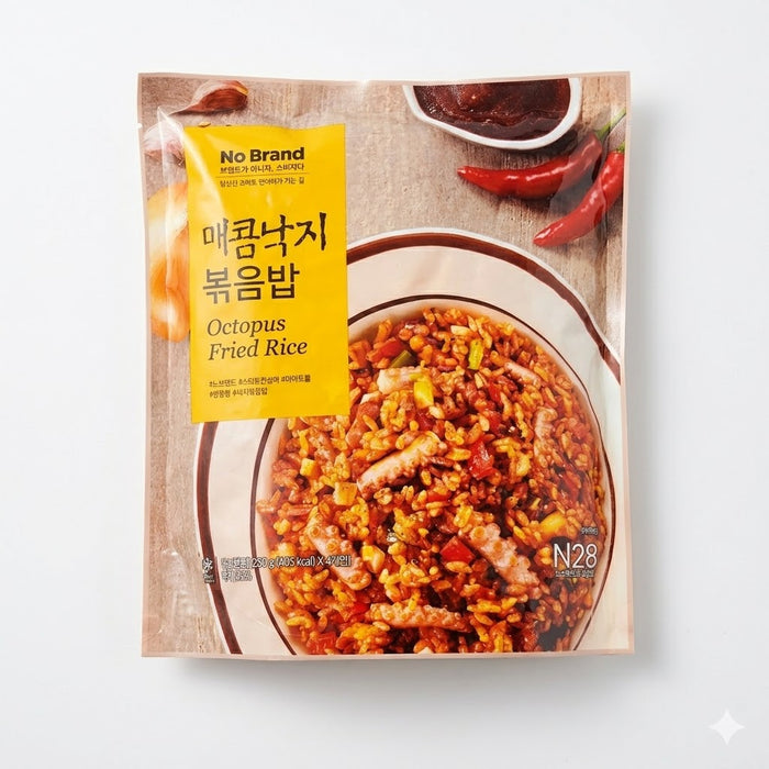 NoBrand Spicy Octopus Fried Rice Korean Frozen Seafood Fried Rice Meal 1kg