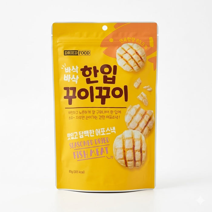 노브랜드 한입 꾸이꾸이 어포스낵 80g