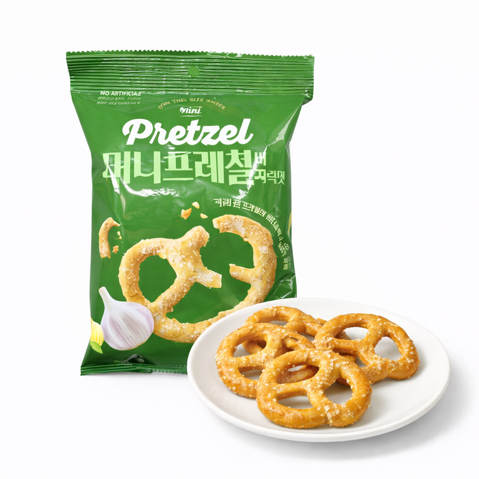 노브랜드 미니프레첼(버터갈릭맛) 140g