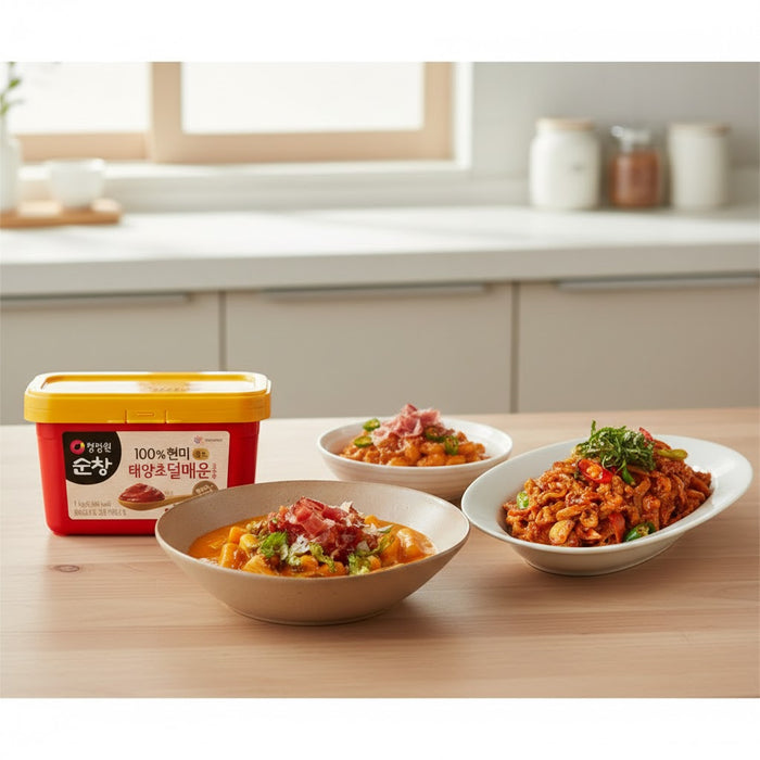 Chung Jung One Sunchang Mild Brown Rice Gochujang Korean Chili Paste 1kg