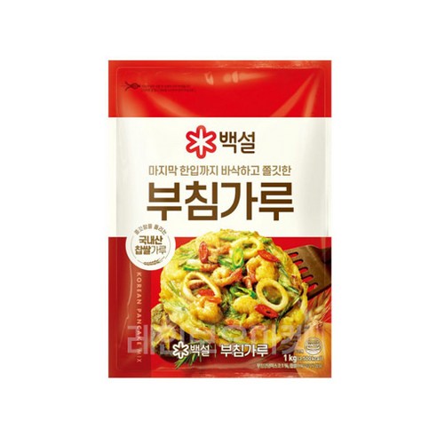 CJ 한국식 팬케이크 믹스 밀가루 500g, 1kg – 바삭하고 풍미 있는 팬케이크를 위한 정통 한국식 전 반죽