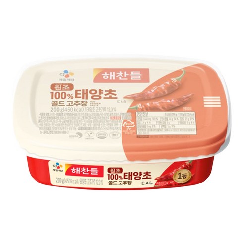 CJ 해찬들 고추장 200g / 290g (튜브) / 500g / 1kg / 3kg