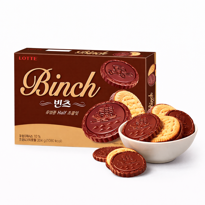 롯데 빈츠 초콜릿 비스킷 204g