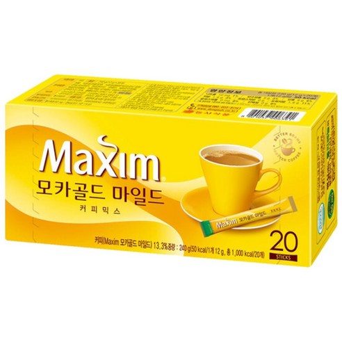 Dongsuh Maxim Mocha Gold Coffee Mix 20 Sticks / 100 Sticks