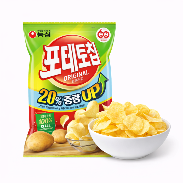 농심 포테토칩 오리지널 72g