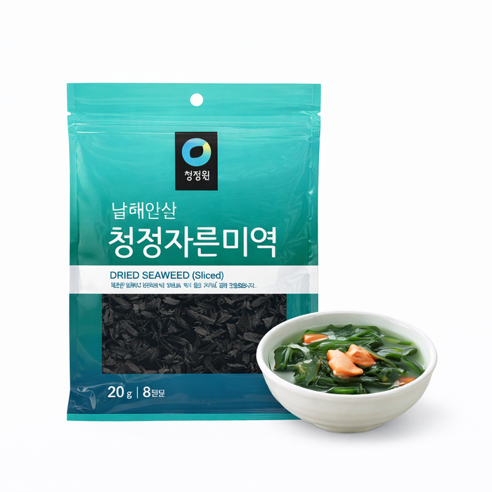 CHUNG JUNG ONE Cut Dried Seaweed (Wakame) 20g – Korean Seaweed for Soup, Stew & Side Dishes