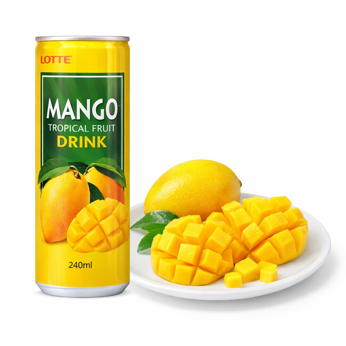 롯데 망고 음료 저당 캔 240ml