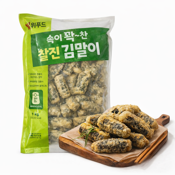 HANMARU WEEFOOD Crispy Seaweed Roll Frozen Korean Snack 1kg