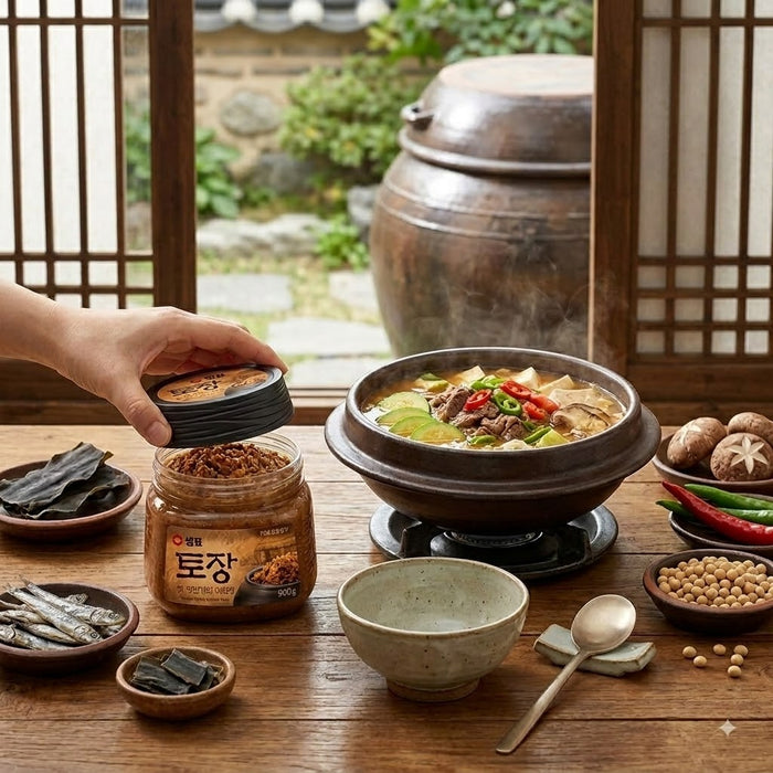 SEMPIO Tojang Korean Fermented Soybean Paste 900g – Deep & Rich Traditional Soybean Paste