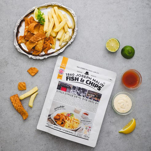 JOSEPH MALIN Fish & Chips Snack British Style Seafood Crisps 150g