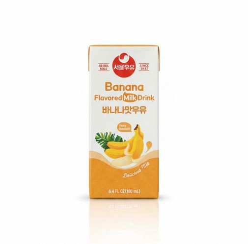 首尔牛奶 出口型香蕉味常温奶 190ml × 6