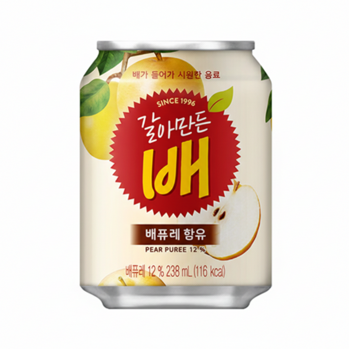HAITAI Pear Juice Drink 238ml Can – Korean Galahmandoen Bae Beverage