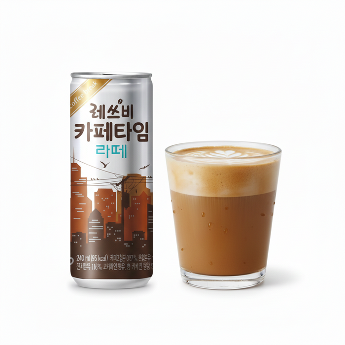 롯데 렛츠비 카페라떼 240ml