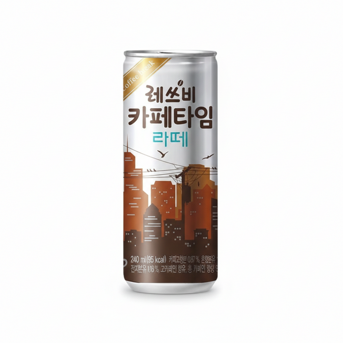 롯데 렛츠비 카페라떼 240ml