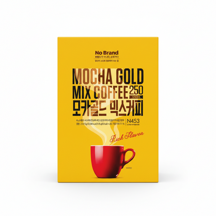 노브랜드 모카 (골드) 믹스커피 250입 (11.75g*250개) 2.93kg