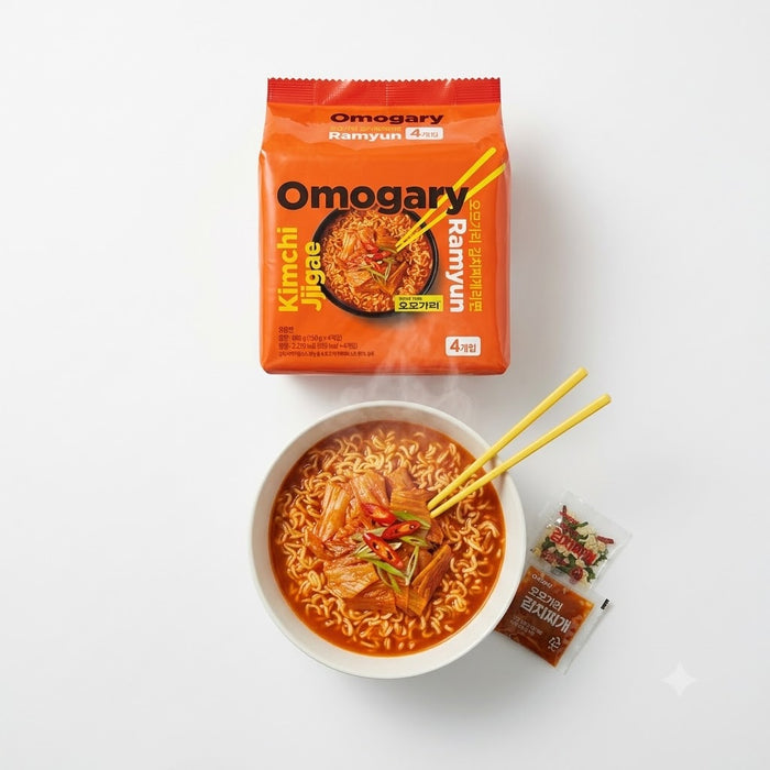 五母家泡菜锅拉面 600g（150g × 4）