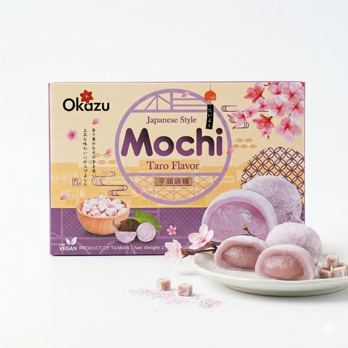 OKAZU Taro Mochi Japanese Style Rice Cake Dessert 210g