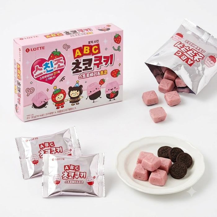 乐天 ABC 草莓巧克力饼干 130g