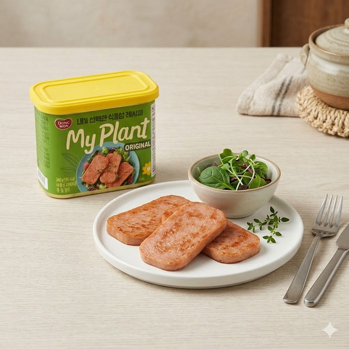 DONGWON My Plant Vegan Meal Original Plant-Based Protein Meal Can 340g