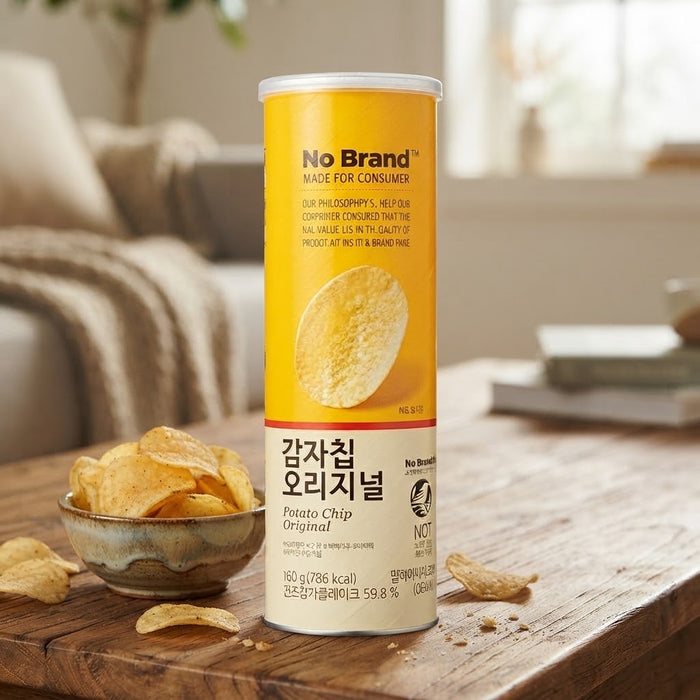 NOBRAND Original Potato Chips Crispy Snack 160g