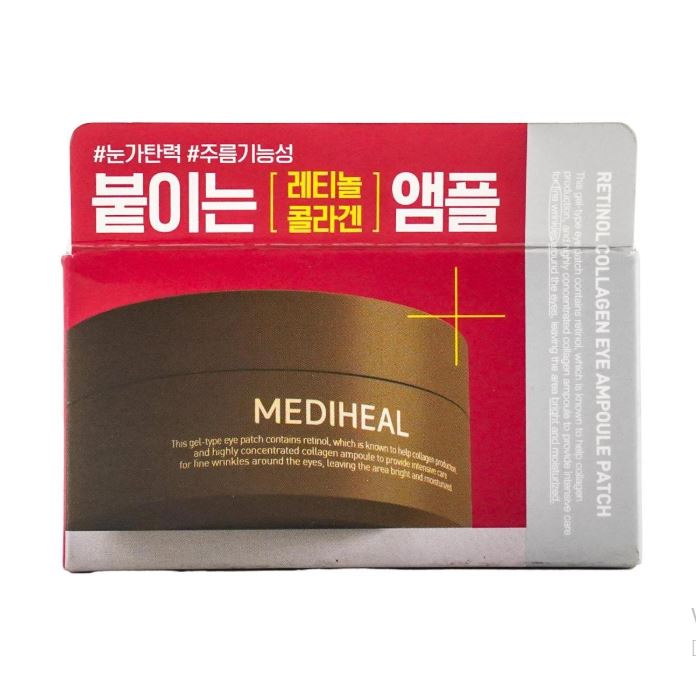 MEDIHEAL Retinol Collagen Eye Ampoule Patch 60 Sheets – Anti-Aging & Firming Eye Care