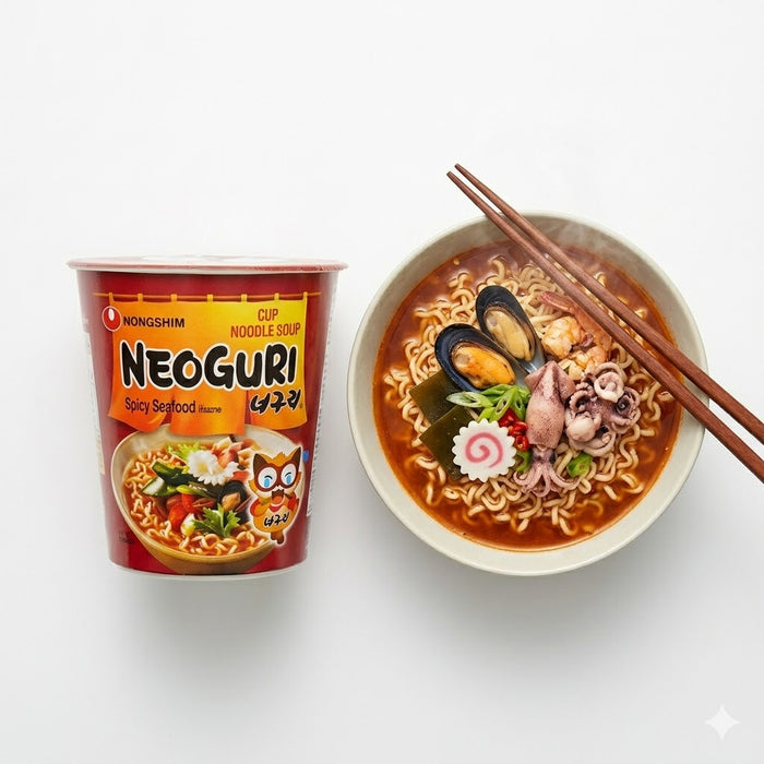 Nongshim Neoguri Udon Bowl Spicy Seafood Noodle Soup 62g