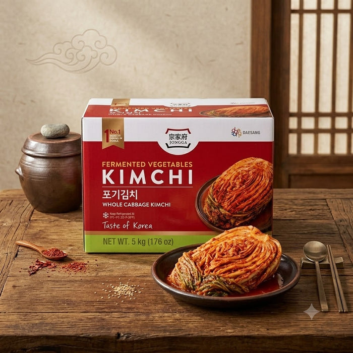 CHUNG JUNG ONE Poggi Kimchi Whole Napa Cabbage Korean Kimchi Family Pack 5kg