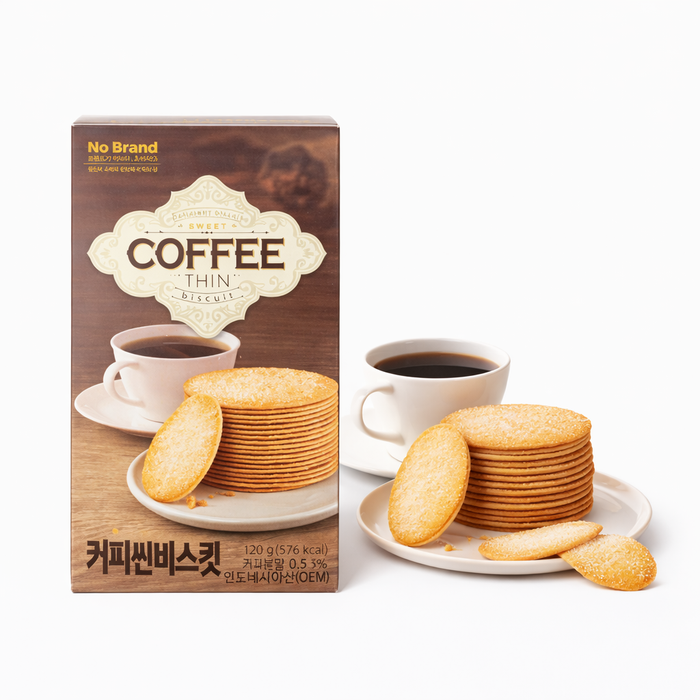 No Brand Coffee Thin Biscuits 120g