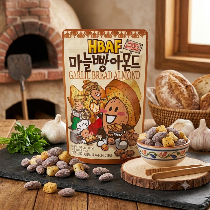 HBAF 마늘빵 아몬드 120g