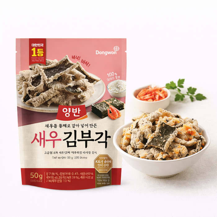 DONGWON Crispy Seaweed Chips Shrimp Korean Snack 50g