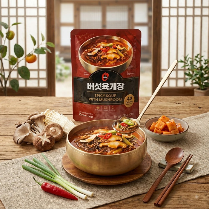오푸드 버섯육개장 450g