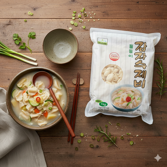 칠갑 돌돌이 감자수제비 1kg