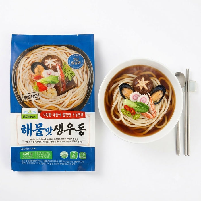 칠갑 해물맛생우동 426g (2인분)