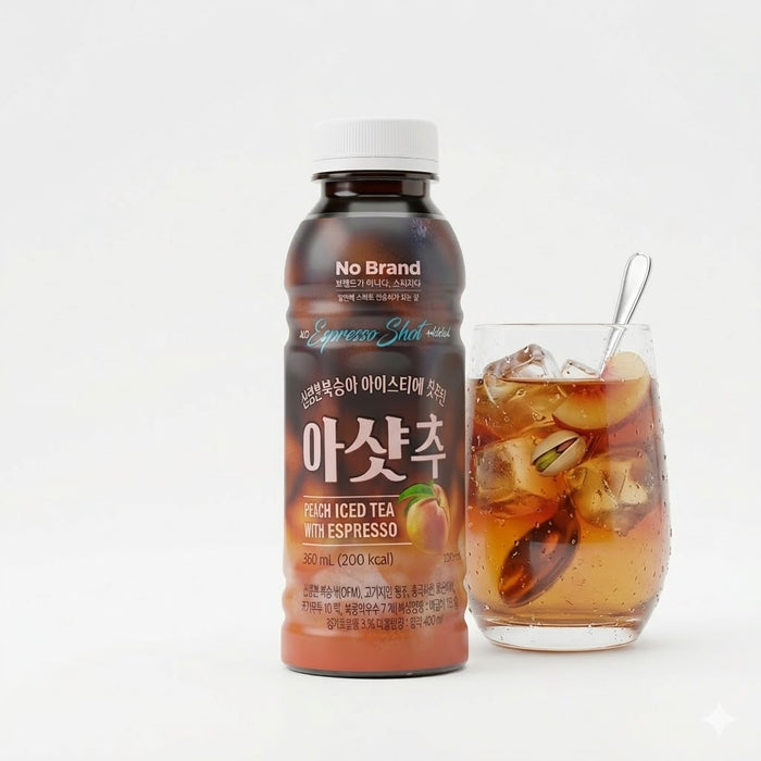 NoBrand Peach Iced Tea with Espresso Coffee Drink 360ml