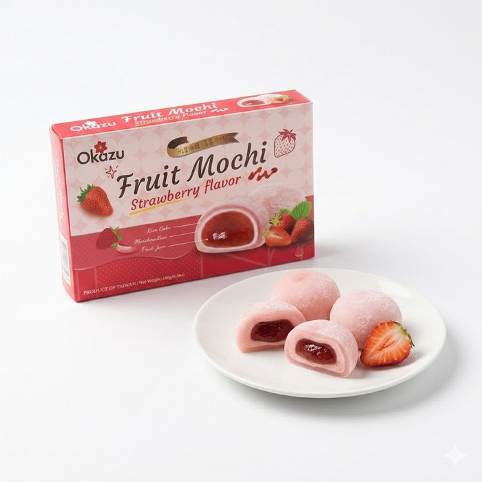 OKAZU Strawberry Mochi Fruit Rice Cake Dessert 180g