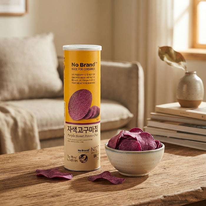 NOBRAND Purple Sweet Potato Chips – Korean Crispy Snack 160g