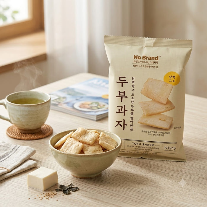 NO BRAND Tofu Snacks – Crispy & Savoury Tofu Crackers 112g