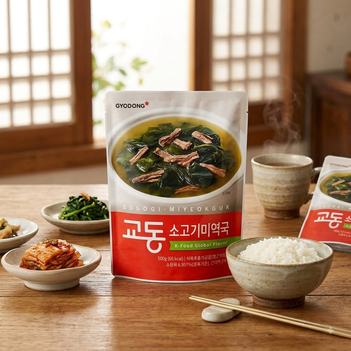 GYODONG Beef Seaweed Soup 500g – Korean Sogogi Miyeokguk Ready-to-Heat Soup