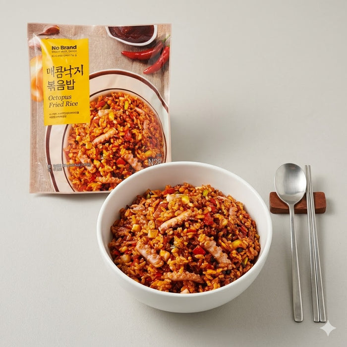 NoBrand Spicy Octopus Fried Rice Korean Frozen Seafood Fried Rice Meal 1kg