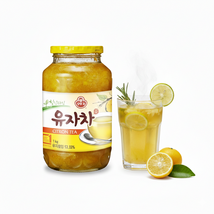 OTTOGI 蜂蜜柚子茶 1kg 韩国柚子果酱（可作为饮料和涂抹酱）