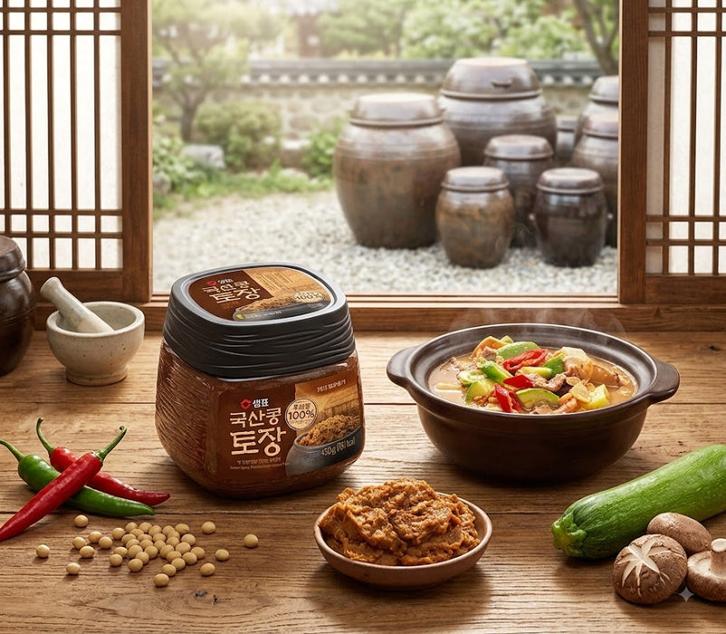 SEMPIO Korean Soybean Tojang 450g – Traditional Fermented Soybean Paste Made with 100% Korean Soybeans